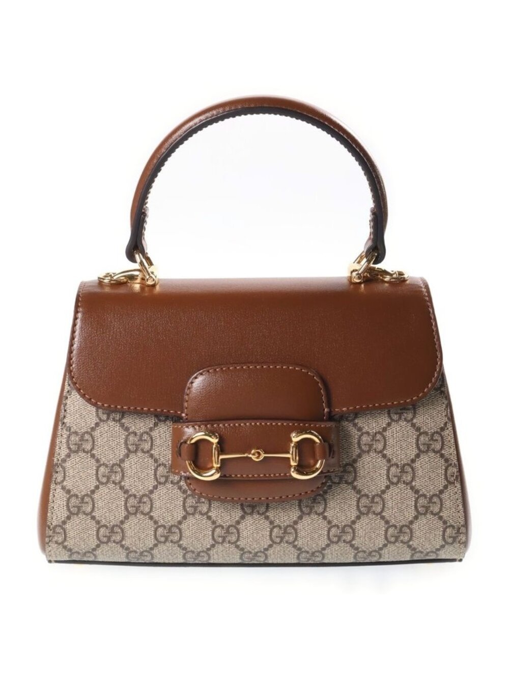 Gucci Horsebit Mini Top Handle 1955 Shoulder Bag Beige